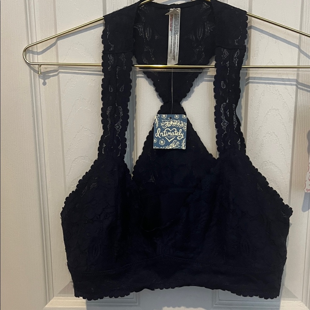 Free People navy  Lace Bandeau
